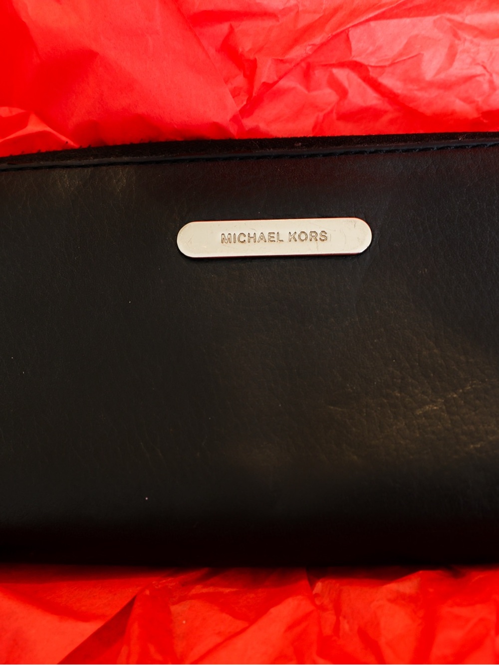 Michael Kors Jet Set Travel Zip-Around Continental Wallet – Black MK Logo